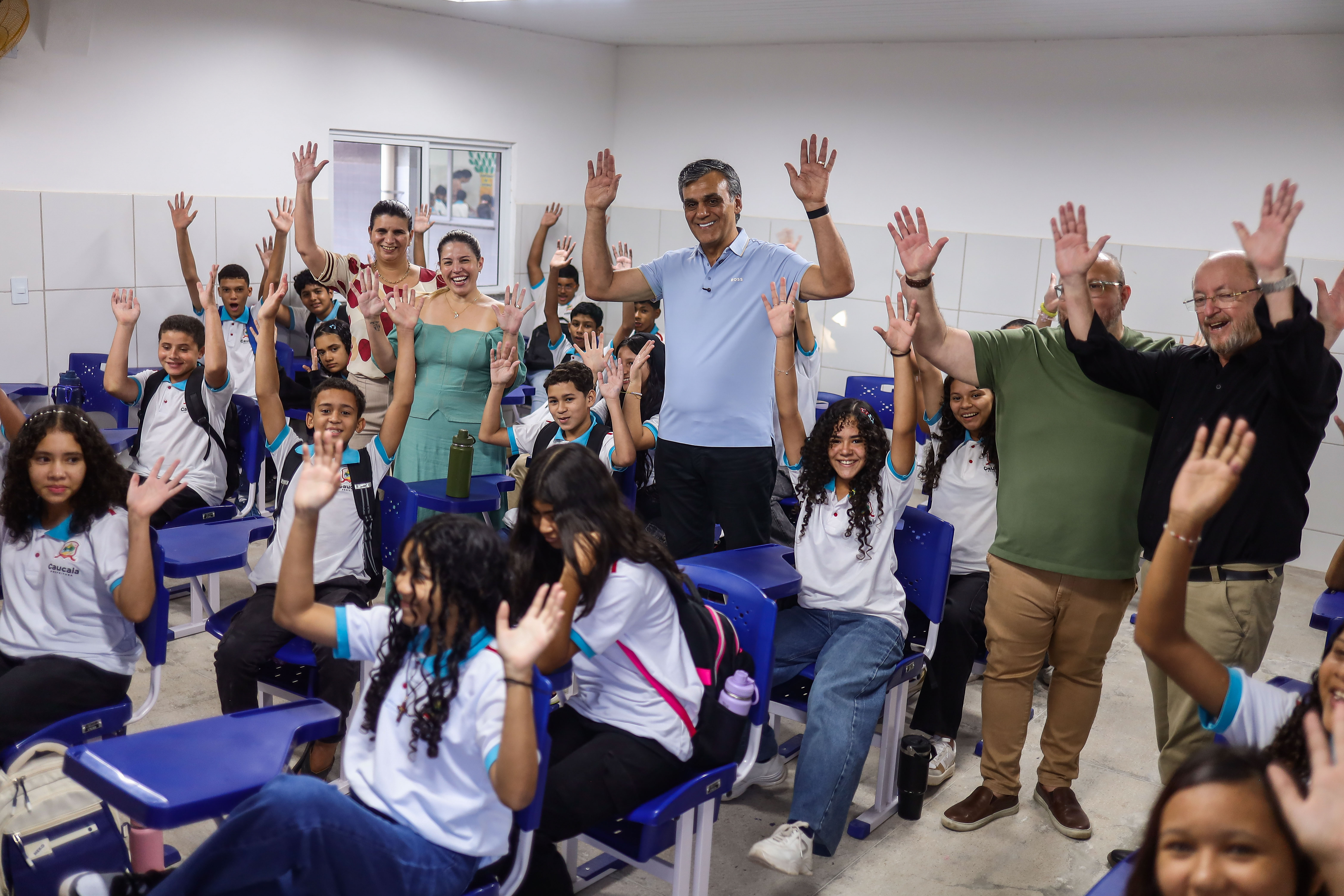 Caucaia entrega reforma da E.E.I.E.F. Raimunda Nonata Forte Sales com salas climatizadas e novos espaços
